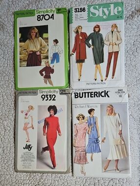 Simplicity, Style And Butterick Sewing Patterns - Size 12 - Used